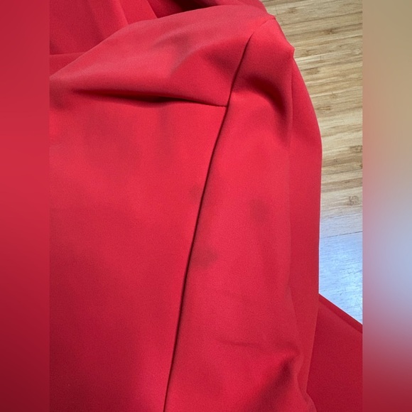 Chiara Boni- Deep Orange Fit-and-Flare Dress. Size US 6 - Picture 13 of 14